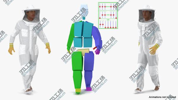 images/goods_img/20210312/3D model Man wearing Beekeeping Suit Rigged/4.jpg